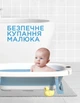Ванночка детская складная с матрасиком для купания, с термометром, и сливом от 0 до 3 лет - изображение 5