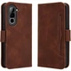 Чехол-книжка с карманами Deexe Wallet Stand для Infinix Hot 70 - Brown - изображение 1