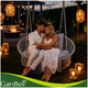 Двухместная садовая качель до 300 кг с подушками 148x126 см серый GARDLOV KT3498 - изображение 8