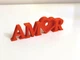 Фоторамка-слово 'Amor' для закоханих з місцем для фото у вигляді серця. Aivory - изображение 1
