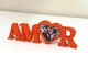 Фоторамка-слово 'Amor' для закоханих з місцем для фото у вигляді серця. Aivory - изображение 2