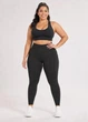 Лосини жіночі Plus Size спортивні з високою посадкою та кишенями на кожен день 2XL Чорний (L7037841) - зображення 6