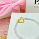 Срібний браслет Pandora Pandora із застібкою-серцем Pandora Moments 569539C00 (18) - зображення 5
