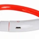 Светящийся ошейник для собак с USB зарядкой, 35 см, водонепроницаемый, можно укоротить, Красный - изображение 5