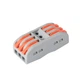 Набор 50 шт. клемм проходных типа WAGO 3 на 3 провода 0.08–4 мм²/12–28AWG 32А 250В рычажный зажим - изображение 6