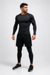 Мужской компрессионный термо-лонгслив (Black, Premium Fit) L - изображение 3