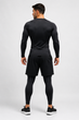 Мужской компрессионный термо-лонгслив (Black, Premium Fit) L - изображение 4