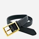Ремень женский из натуральной кожи Weatro zhin-kit-28k-0096 105 см Черный (3090415896) - изображение 3