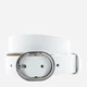 Ремень женский из натуральной кожи Weatro zhin-kit-28k-0107 110 см Белый (3090426205) - изображение 1