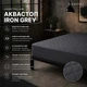 Наматрасник U-tek Аквастоп Iron Grey натяжной 90х200 (IGFPU92) - изображение 2