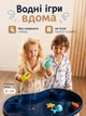Дитячий регульований столик трансформер в комплекті стіл та стілець синій з регулюванням висоти - зображення 4