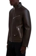 Мужская куртка Karl Lagerfeld Paris из искусственной кожи 1159864980 (Коричневый XXL) - изображение 3