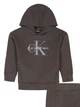 Детский костюм на флисе Calvin Klein худи и джоггеры 1159864598 (Серый 12M) на рост 71-76 см - изображение 2