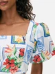 Топ Primark білий в візерунки YFVTG157 S - изображение 3
