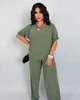 Женский костюм повседневный оливковый 48-50 р2317.0025 - изображение 5