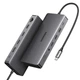 Док-станция UGREEN Revodok Pro 313 с тремя дисплеями 13-в-1, USB-C HDMI PD100W USB-A Grey (CM681) - изображение 1