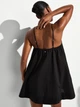 Пляжна сукня Victoria’s Secret Beachwear Poplin Trapeze Mini Dress Black розмір M - изображение 2