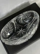 Кришталева цукерниця - важка, різьблена, 18×11×9 см, вінтаж (Н1533) - Б/В - зображення 8