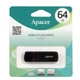 Флеш-накопичувач Apacer USB 2.0 AH333 64Gb Black - зображення 2