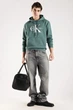 Мужское худи на флисе Calvin Klein 48(M) Зелёный (148849) - изображение 4