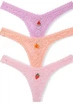 Трусики стринг, 5 штуки Victoria's Secret 3(M) Микс (146642) - изображение 3