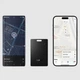 Поисковый трекер брелок Hoco E102 Nida Dual card type anti-lost device (for iOS) Black - изображение 3