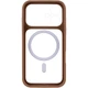 Чехол GETMAN Moon Clear для Apple Айфон 17 , прозрачный TPU, MagSafe, защита камеры Brown - изображение 2