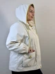 Подовжена вітрівка one size (46-50) Молочний - зображення 4