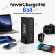 Зарядное устройство YMS-868 GAN 3 PRO USB Type-C, USB устройство док станция 8в1 3*USB, 5*type C 268W 1 порт 100Вт (519) - изображение 1