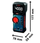 Мультиметр Bosch EXDM600-17 (2хAA, 600A, 600В) цифровой измерительные клещи (27142) - изображение 3