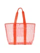 Сумка шопер пляжна Mesh Carryall Beach Tote Помаранчевий з різнобарвним - изображение 2