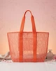 Сумка шопер пляжна Mesh Carryall Beach Tote Помаранчевий з різнобарвним - изображение 4