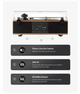 Виниловый проигрыватель ANGELS HORN Hi-Fi Bluetooth, 4 динамика, AT-3600L - изображение 5