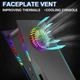 Черные панели (корпус) для PlayStation 5 Disc Edition 2020 с вентиляцией и RGB-подсветкой - защитный корпус ABS - изображение 7