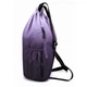 Рюкзак-мішок Vayro VR 030 XL 24 л 48×34×15 см фіолетовий спортивний водовідштовхувальний із бічними кишенями для фітнесу, подорожей та міста - зображення 4