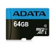 Карта пам'яті microSDXC (UHS-1) A-DATA Premier 64Gb Class 10 A1 (R-100Mb/s) (adapter SD) - зображення 1
