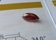 Муассанит красный 7 х 14 мм с сертификатом 3Ct (05707) - изображение 2