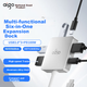 Док-станція розширення Aigo Type-C, USB-хаб, адаптер HDMI, конвертер 4K 60Hz, док-станція розширення для ноутбука PD 100W USB JZ06-H (металева) - изображение 6