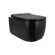 Унітаз підвісний Qtap Taurus Ultra Quiet, з сидінням Slim Duroplast Soft-close Quick Release, матовий чорний (SD00056628) - зображення 1