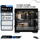 Корпус комп'ютера Great Wall Ice Frost X7 Black (материнська плата з кріпленням на задній панелі, магнітна металева панель, товщина 0,75 мм, легке розбирання з чотирьох боків, підтримка водяного охолодження 360 мм, 9 позицій для вентиляторів, 5090) - изображение 9