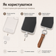Брелок кожаный для ключей Brown ,Прочный ремешок для ключей ,телефона ,сумки ,автосигнализации ,серебристый - изображение 6
