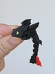 Брелок Дракон Беззубик Mini Flexi Toothless Pocket Dragon 8 См 3Д Печать - изображение 2