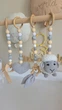 Підлоговий мобіль BABY GYM з іграшками, стійка Монтессорі, тренажер для немовлят, Сірі Баранчики та сердечко, 5 підвісів - зображення 2