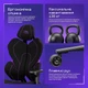 Ергономічне ігрове крісло Proove Gaming Respawn black/purple - зображення 5