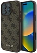 Etui na smartfon Guess 4G Classic do Apple iPhone 16 Pro Brown (3666339346027) - obraz 1