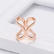 Брошь держатель для платка X-формы золотисто-розовый металл BK1146-PG - изображение 2