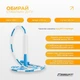 Бісерна скакалка EasyFit FreeRope 2,7 м (біло-блакитна) - изображение 6