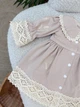 Платье-комплект для девочки Family Tradition интерлок с вышивкой и кружевом 62 см пудрово-розовый Пыльная роза - изображение 2