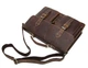 Портфель мужской из кожи Vintage 14774 Коричневый - изображение 4