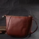 Небольшая женская сумка через плечо из натуральной кожи Vintage 22300 Коричневая - изображение 8